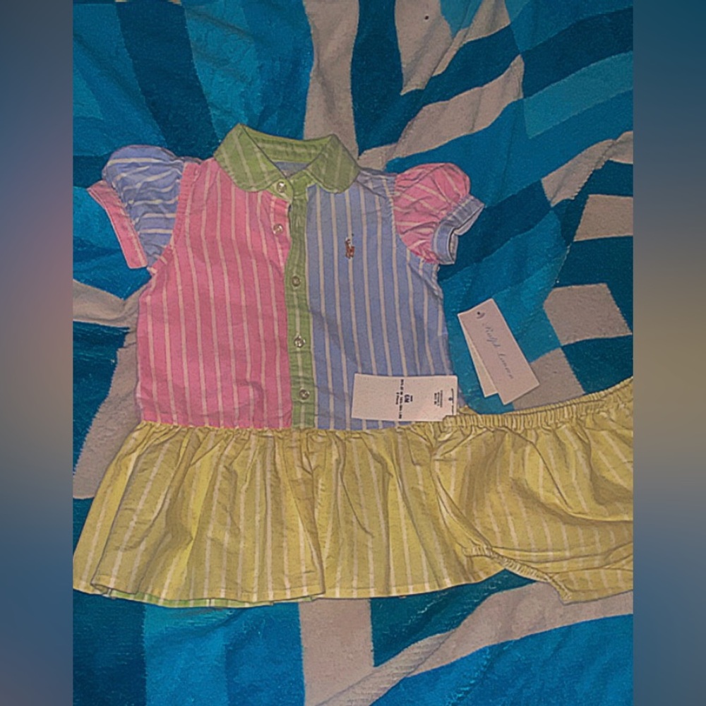 Ralph Lauren baby girls short sleeve dress 6 month